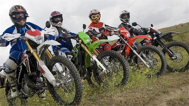 Cambios de aceite en las motos de enduro.