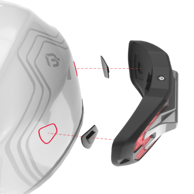 Casco con luz