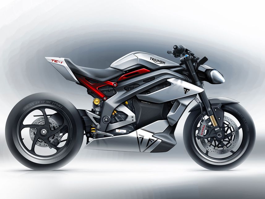 Moto eléctrica prototipo TE-1 de Triumph