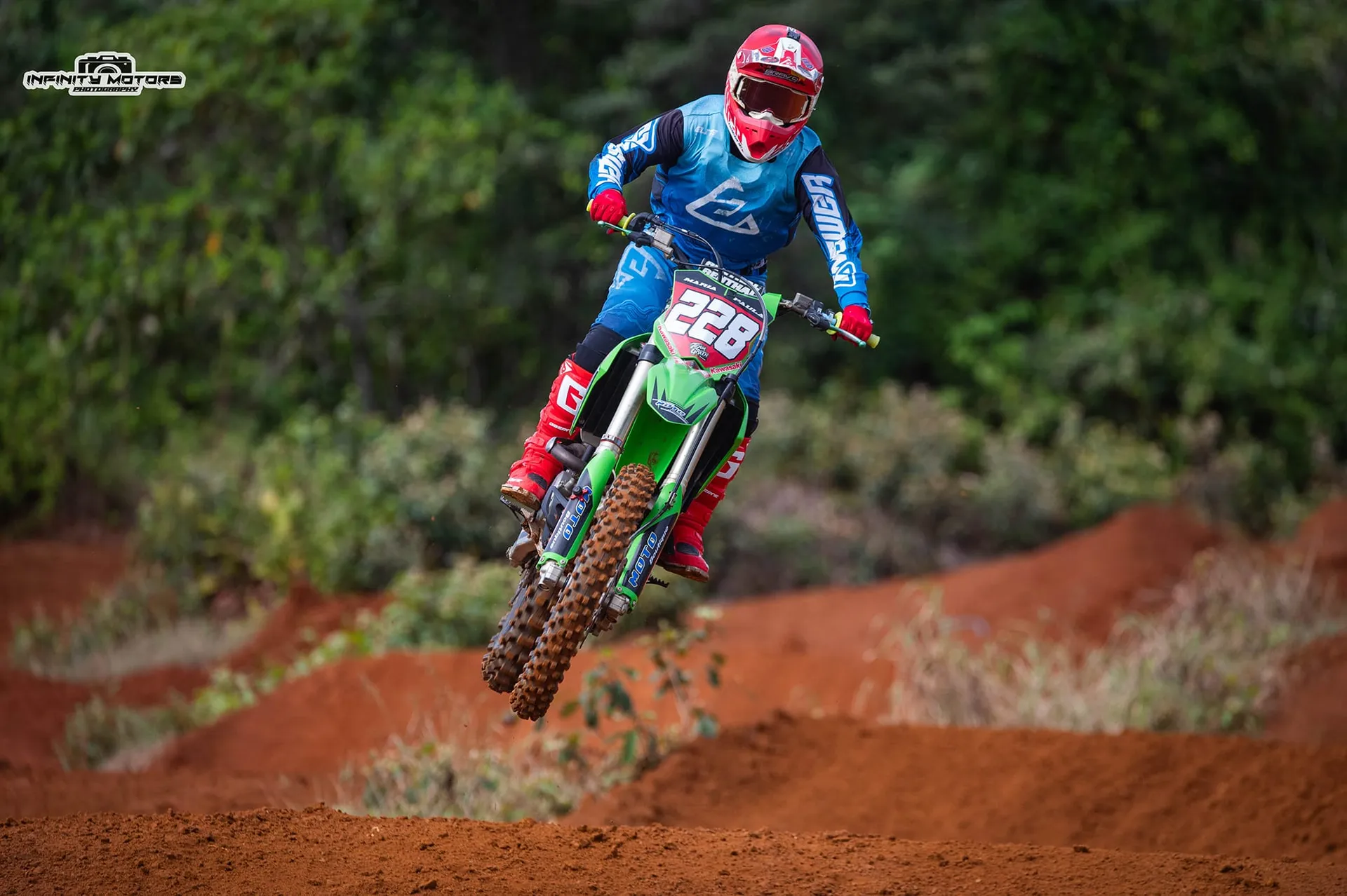 María Paula Saborío lidera el Campeonato Nacional de Motocross