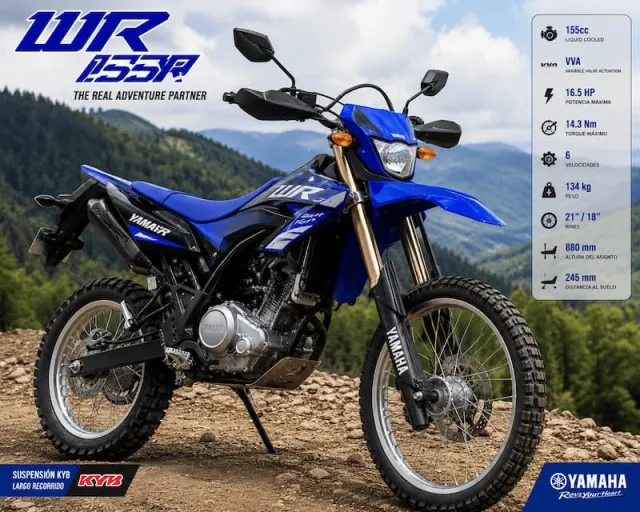 Imagen del artículo Yamaha WR155 R 2026 en Costa Rica: 7 Razones